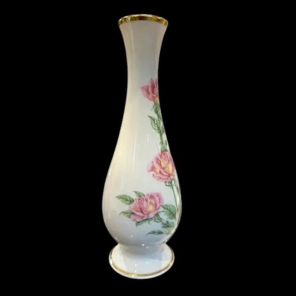 Vintage 1986 Lenox Limited Edition Fine Ivory China Mother's Day Vase - Picture 6 of 10